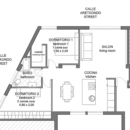 Apartment Confortable Piso En El Puerto Viejo De Algorta, A 7 Min De La Playa Getxo